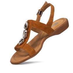 Sandalias de mujer 5073 camel ante