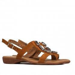 Sandalias de mujer 5073 camel ante
