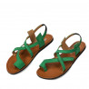 Sandalias de mujer 5076 verde ante
