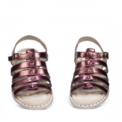 Sandalias de mujer 5077 púrpura nacarada