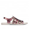 Sandalias de mujer 5077 púrpura nacarada