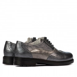 Zapatos casuales de mujer 683 gris nacarado