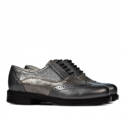 Zapatos casuales de mujer 683 gris nacarado