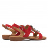 Sandalias mujer 5073 rojo ante