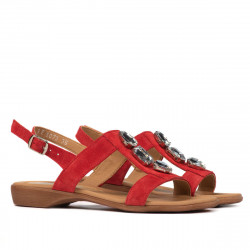 Sandalias mujer 5073 rojo ante