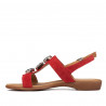 Sandalias mujer 5073 rojo ante
