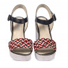 Sandalias de mujer 5080 índigo combinado
