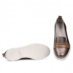 Zapatos casuales/elegantes de mujer 6037 cobre combinado