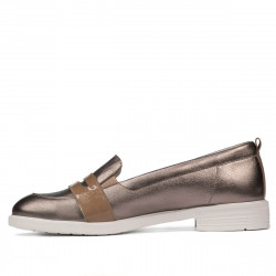 Zapatos casuales/elegantes de mujer 6037 cobre combinado