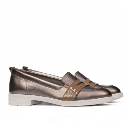 Zapatos casuales/elegantes de mujer 6037 cobre combinado