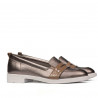 Zapatos casuales/elegantes de mujer 6037 cobre combinado