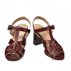 Sandalias mujer 1284 burdeos