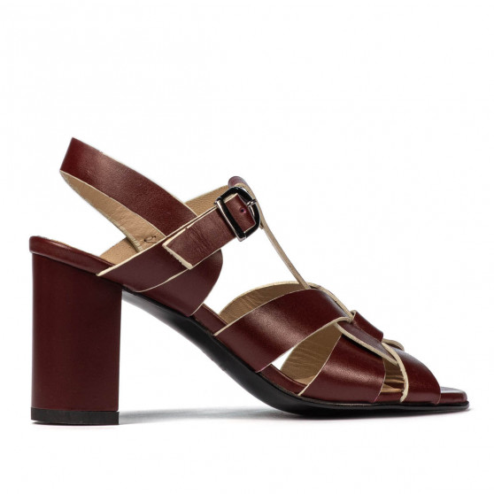 Sandalias mujer 1284 burdeos