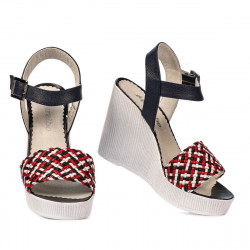 Sandalias de mujer 5080-1 índigo combinado