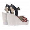 Sandalias de mujer 5080-1 índigo combinado