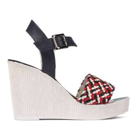 Sandalias de mujer 5080-1 índigo combinado