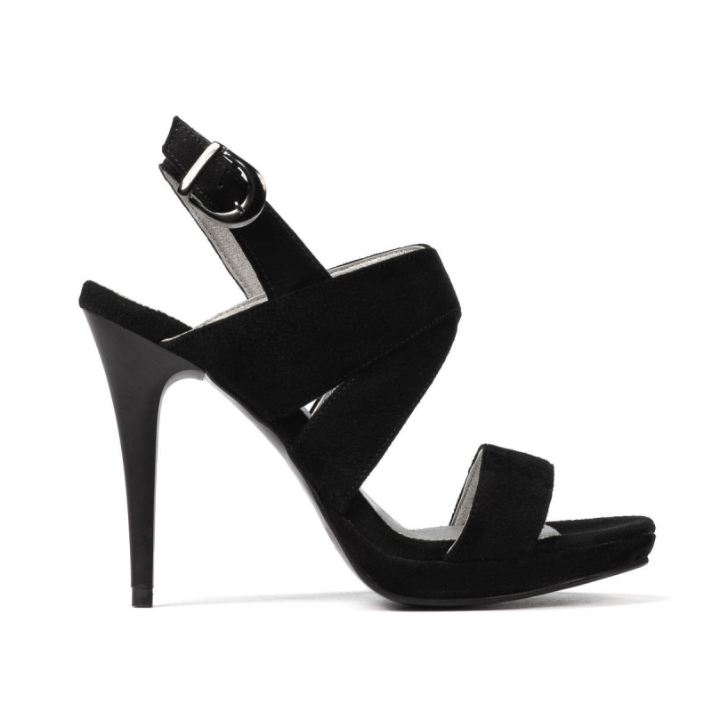 Sandalia mujer 1286 negro antilop