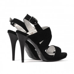 Sandalia mujer 1286 negro antilop
