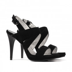 Sandalia mujer 1286 negro antilop