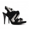 Sandalia mujer 1286 negro antilop
