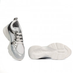 Zapatillas deportivas mujer 6038 azul perla combinado