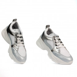 Zapatillas deportivas mujer 6038 azul perla combinado