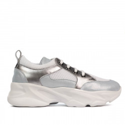 Zapatillas deportivas mujer 6038 azul perla combinado