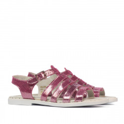 Sandalias mujer 5077-1 morado nacarado