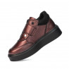 Zapatos para niños 2009 burdeos nácar combinado