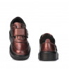 Zapatos para niños 2009 burdeos nácar combinado