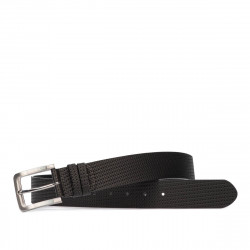 Cinturón hombre 34-1b negro estampado
