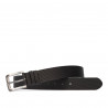 Cinturón hombre 34-1b negro estampado