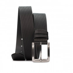 Cinturón hombre 34-1b negro estampado