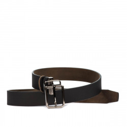 Cinturón hombre 54b bicolor negro+marrón