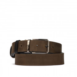 Cinturón hombre 54b bicolor negro+marrón