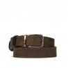 Cinturón hombre 54b bicolor negro+marrón