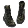 Botines de mujer 3362 caqui camuflaje