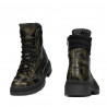 Botines de mujer 3362 caqui camuflaje