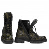 Botines de mujer 3362 caqui camuflaje