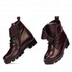Botas para niños pequeños 106c burdeos