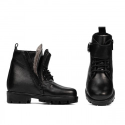 Botines para niños pequeños 106c negro