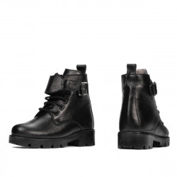 Botines para niños pequeños 106c negro