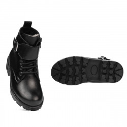 Botines para niños pequeños 106c negro
