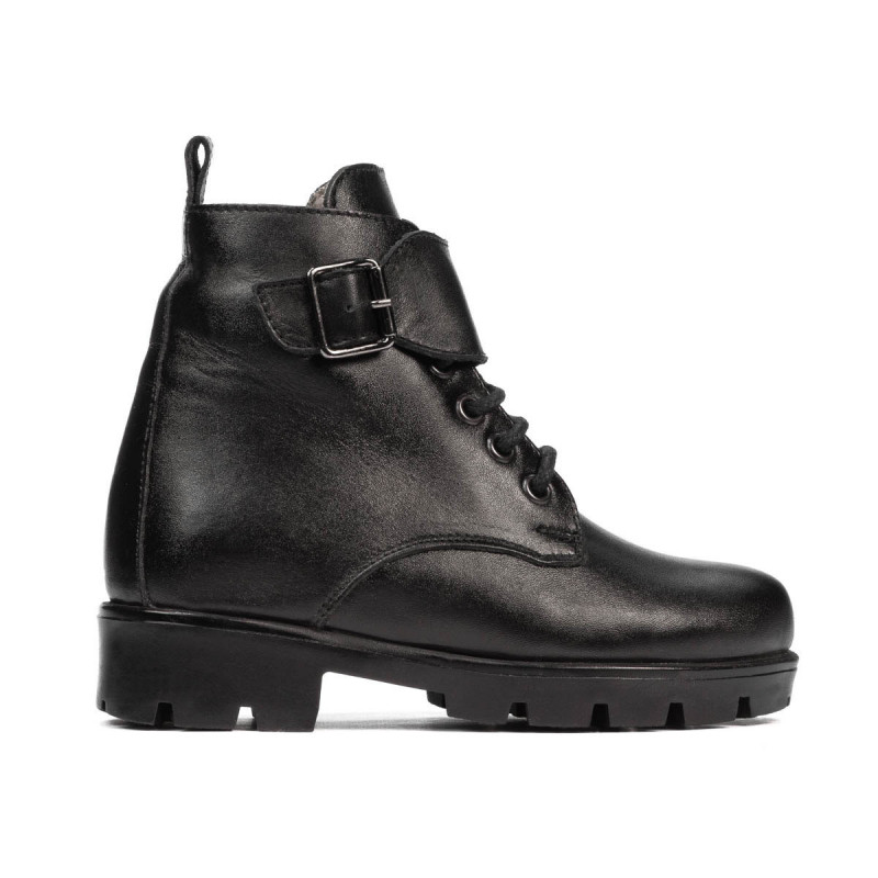 Botines para niños pequeños 106c negro