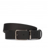 Cinturón hombre 54b bicolor negro+marrón