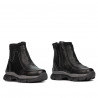 Botines para niños pequeños 108c negro combinado