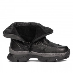 Botines para niños pequeños 108c negro combinado