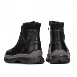 Botines para niños pequeños 108c negro combinado