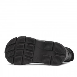 Botines para niños pequeños 108c negro combinado