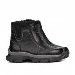 Botines para niños pequeños 108c negro combinado